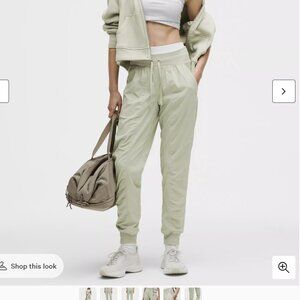 Lululemon Dance Studio Mid-Rise Jogger Full Length, Fog Green